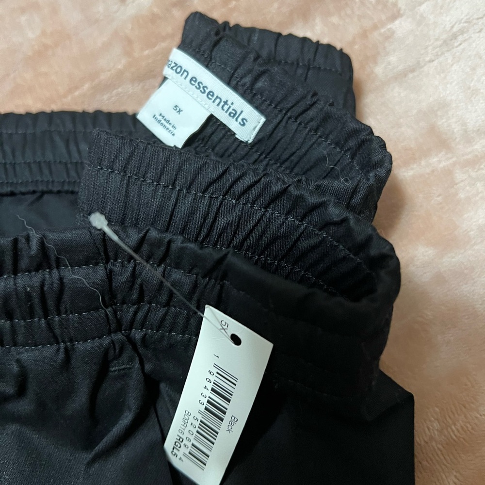 Amazon Essentials 5X Black scrub pant